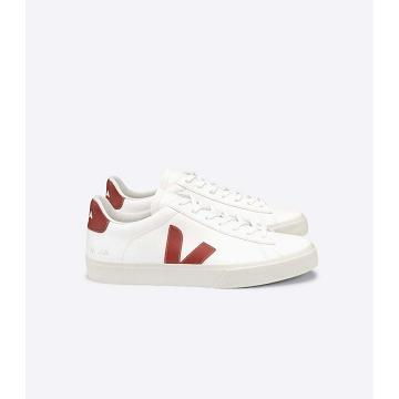 Veja CAMPO CHROMEFREE Low Tops Sneakers Herre White/Red | NO 201ZUT